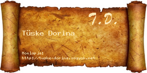 Tüske Dorina névjegykártya